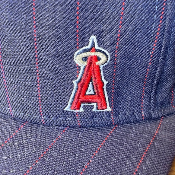 Los Angeles Angels Anaheim New Era 59FIFTY Fitted Hat Baseball Cap Mens 7 /56 cm - Picture 2 of 13
